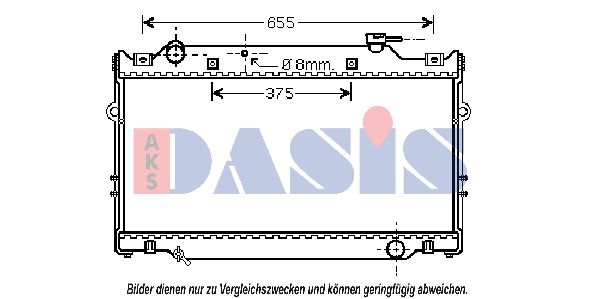 AKS DASIS Radiators, Motora dzesēšanas sistēma 210174N